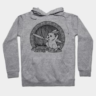 Bunny Warrior Illustration Hoodie